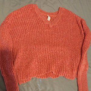 Orange- Red Oversized Sweater